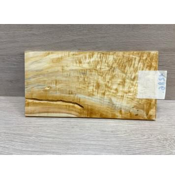 Клён Американский Волнистый заготовка накладки на головку грифа Смешанный АА Волна ААА 4.8х115х225 мм-6