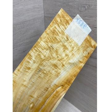 Клён Американский Волнистый заготовка накладки на головку грифа Смешанный АА Волна ААА 4.8х115х225 мм-7