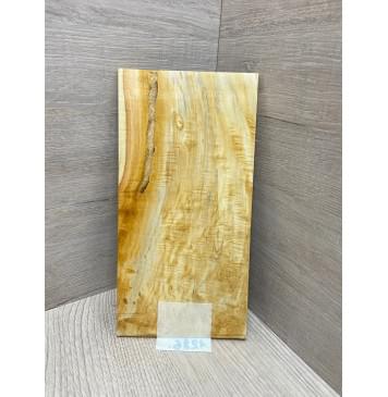 Клён Американский Волнистый заготовка накладки на головку грифа Смешанный АА Волна ААА 4.8х115х225 мм-9