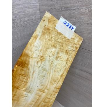 Клён Американский Волнистый заготовка накладки на головку грифа Смешанный АА Волна ААА 4х115х225 мм-0