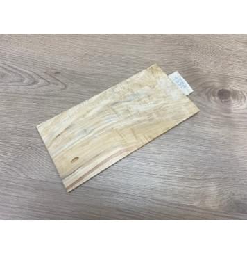 Клён Американский Волнистый заготовка накладки на головку грифа Смешанный ААА Волна АА 4х115х225 мм-3