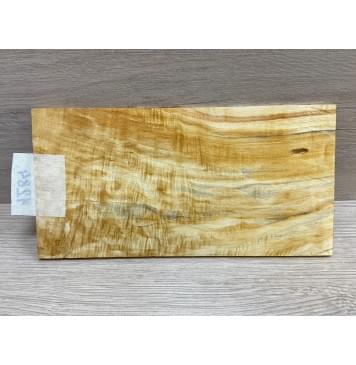 Клён Американский Волнистый заготовка накладки на головку грифа Смешанный ААА Волна АА 4х115х225 мм-5