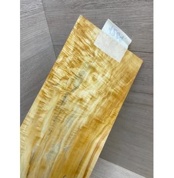 Клён Американский Волнистый заготовка накладки на головку грифа Смешанный ААА Волна АА 4х115х225 мм-1