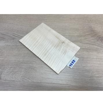 Клён Американский Белый Волнистый заготовка накладки на головку грифа Радиал АА Волна АА 5.3х130х200 мм-2