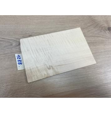 Клён Американский Белый Волнистый заготовка накладки на головку грифа Радиал АА Волна АА 5.3х130х200 мм-10