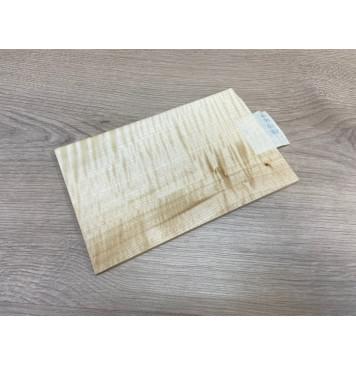 Клён Американский Белый Волнистый заготовка накладки на головку грифа Радиал АА Волна АА 5.3х130х200 мм-4
