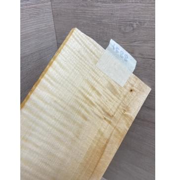 Клён Американский Белый Волнистый заготовка накладки на головку грифа Радиал АА Волна АА 5.3х130х200 мм-8