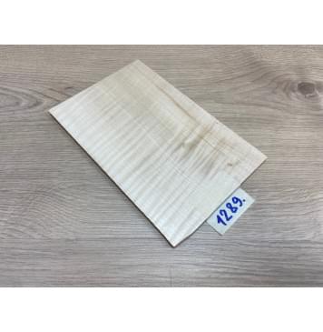Клён Американский Белый Волнистый заготовка накладки на головку грифа Радиал АА Волна АА 6х126х200 мм-8