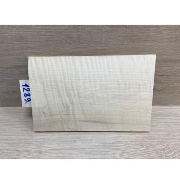 Клён Американский Белый Волнистый заготовка накладки на головку грифа Радиал АА Волна АА 6х126х200 мм-9