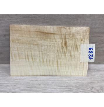 Клён Американский Белый Волнистый заготовка накладки на головку грифа Радиал АА Волна АА 6х126х200 мм-5