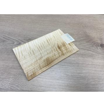 Клён Американский Белый Волнистый заготовка накладки на головку грифа Радиал АА Волна АА 6х126х200 мм-4