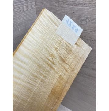 Клён Американский Белый Волнистый заготовка накладки на головку грифа Радиал АА Волна АА 6х126х200 мм-0