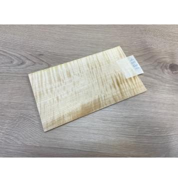 Клён Американский Белый Волнистый заготовка накладки на головку грифа Радиал АА Волна АА 6х118х200 мм-8