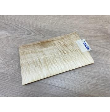 Клён Американский Белый Волнистый заготовка накладки на головку грифа Радиал АА Волна АА 10х122х200 мм-10