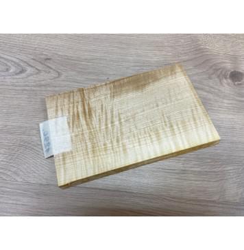 Клён Американский Белый Волнистый заготовка накладки на головку грифа Радиал АА Волна АА 10х122х200 мм-8