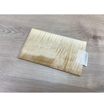 Клён Американский Белый Волнистый заготовка накладки на головку грифа Радиал АА Волна АА 10х122х200 мм-7