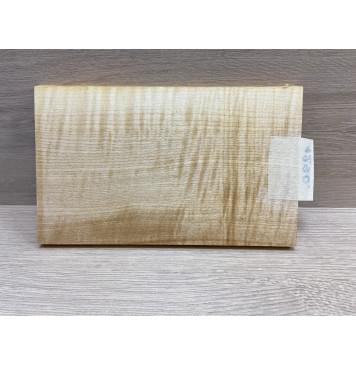 Клён Американский Белый Волнистый заготовка накладки на головку грифа Радиал АА Волна АА 10х122х200 мм-6