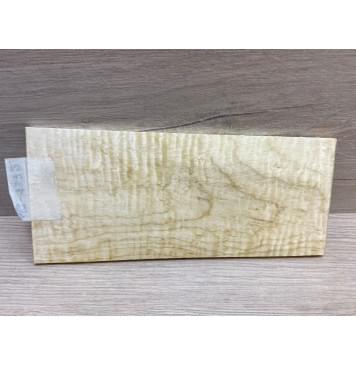 Клён Белый Явор, Волнистый заготовка накладки на головку грифа Тангент АА Волна АА 6х87-104х217 мм-3