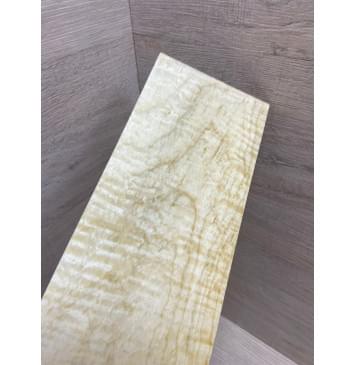 Клён Белый Явор, Волнистый заготовка накладки на головку грифа Тангент АА Волна АА 6х87-104х217 мм-1