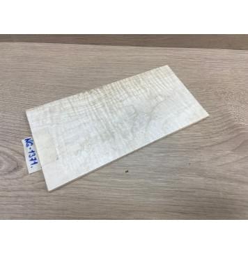 Клён Белый Явор, Волнистый заготовка накладки на головку грифа Тангент АА Волна АА 6х107-117х217 мм-9