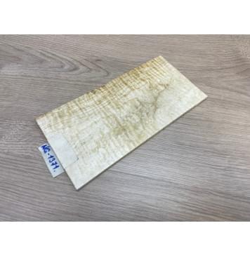 Клён Белый Явор, Волнистый заготовка накладки на головку грифа Тангент АА Волна АА 6х107-117х217 мм-8