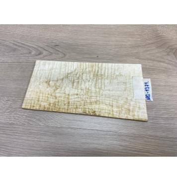 Клён Белый Явор, Волнистый заготовка накладки на головку грифа Тангент АА Волна АА 6х107-117х217 мм-6