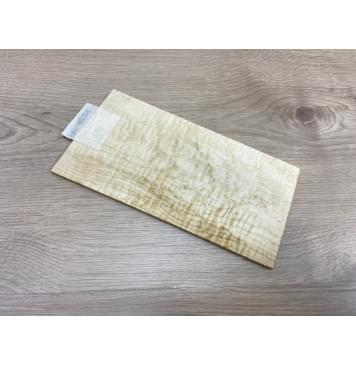 Клён Белый Явор, Волнистый заготовка накладки на головку грифа Тангент АА Волна АА 6х107-117х217 мм-4