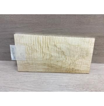 Клён Белый Явор, Волнистый заготовка накладки на головку грифа Тангент АА Волна АА 6х107-117х217 мм-3