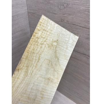 Клён Белый Явор, Волнистый заготовка накладки на головку грифа Тангент АА Волна АА 6х107-117х217 мм-0