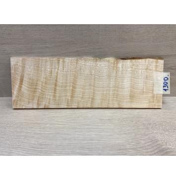 Клён Белый Явор, Волнистый заготовка накладки на головку грифа Смешанный ААА Волна ААА 6х105-115х335 мм-0