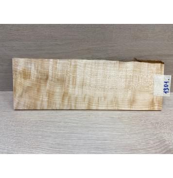 Клён Белый Явор, Волнистый заготовка накладки на головку грифа Смешанный ААА Волна ААА 4х105-115х335 мм-4