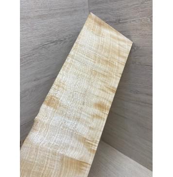 Клён Белый Явор, Волнистый заготовка накладки на головку грифа Смешанный ААА Волна ААА 4х105-115х335 мм-8