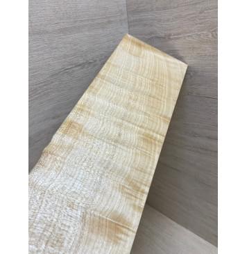 Клён Белый Явор, Волнистый заготовка накладки на головку грифа Смешанный ААА Волна ААА 4х105-115х335 мм-10