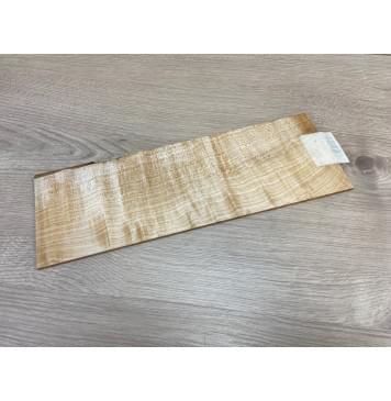 Клён Белый Явор, Волнистый заготовка накладки на головку грифа Смешанный ААА Волна ААА 4х105-115х335 мм-4