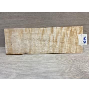 Клён Белый Явор, Волнистый заготовка накладки на головку грифа Смешанный ААА Волна ААА 4х105-115х335 мм-0