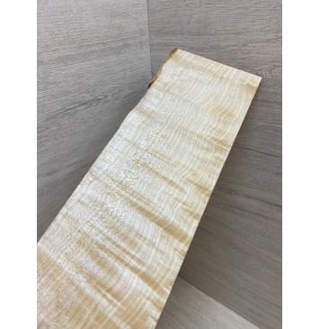 Клён Белый Явор, Волнистый заготовка накладки на головку грифа Смешанный ААА Волна ААА 3х105-115х335 мм-7