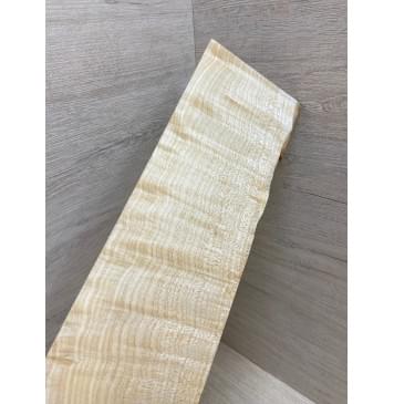 Клён Белый Явор, Волнистый заготовка накладки на головку грифа Смешанный ААА Волна ААА 3х105-115х335 мм-10