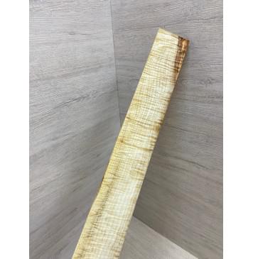 Клён Белый Явор, Волнистый заготовка накладки для электрогитары Смешанный А Волна ААА 11х57х534 мм-8