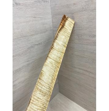 Клён Белый Явор, Волнистый заготовка накладки для электрогитары Смешанный А Волна ААА 11х57х534 мм-9