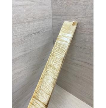 Клён Белый Явор, Волнистый заготовка накладки для электрогитары Смешанный А Волна ААА 11х57х534 мм-11