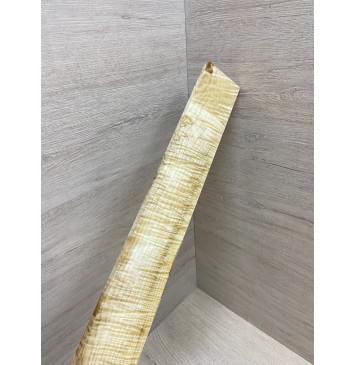 Клён Белый Явор, Волнистый заготовка накладки для электрогитары Смешанный А Волна ААА 11х57х534 мм-12