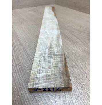 Клён Белый Явор, Волнистый заготовка накладки для электрогитары Смешанный А Волна ААА 12х65-58х535 мм-6