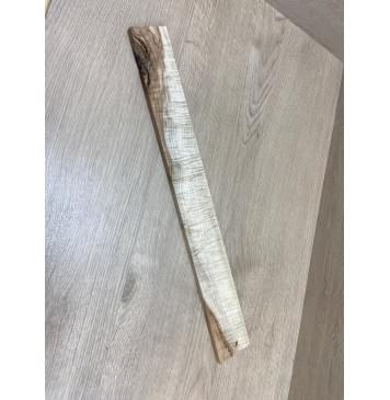 Клён Белый Явор, Волнистый заготовка накладки для электрогитары Смешанный А Волна ААА 12х65-58х535 мм-5