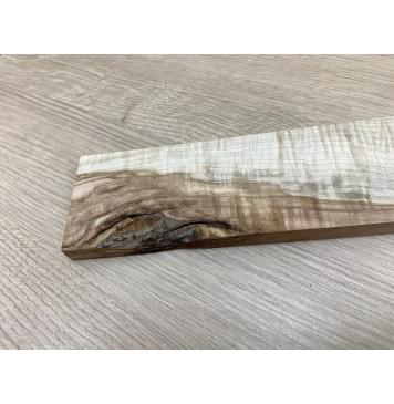 Клён Белый Явор, Волнистый заготовка накладки для электрогитары Смешанный А Волна ААА 12х65-58х535 мм-3