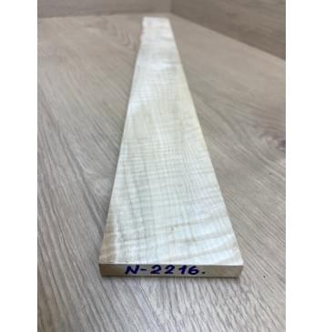 Клён Белый Явор, Волнистый заготовка накладки для электрогитары Смешанный А Волна ААА 11х71-52х558 мм-6