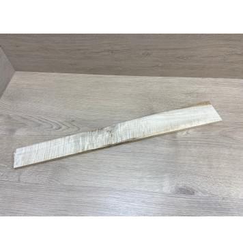 Клён Белый Явор, Волнистый заготовка накладки для электрогитары Смешанный А Волна ААА 11х71-52х558 мм-8