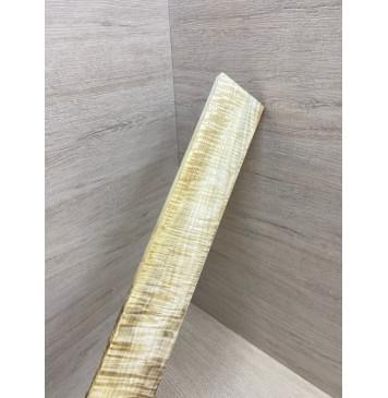 Клён Белый Явор, Волнистый заготовка накладки для электрогитары Смешанный А Волна ААА 11х71-52х558 мм-3