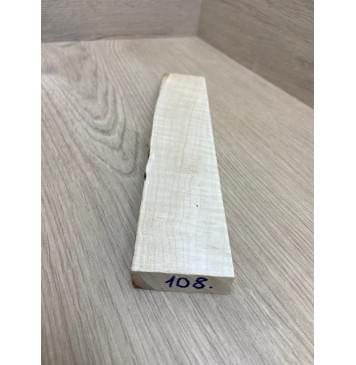 Клён Белый Явор, Волнистый заготовка для бриджа акустической гитары Смешанный ААА Волна ААА 16х24-35х225 мм-3