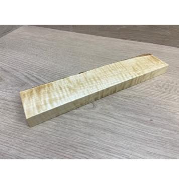 Клён Белый Явор, Волнистый заготовка для бриджа акустической гитары Смешанный ААА Волна ААА 16х24-35х225 мм-2