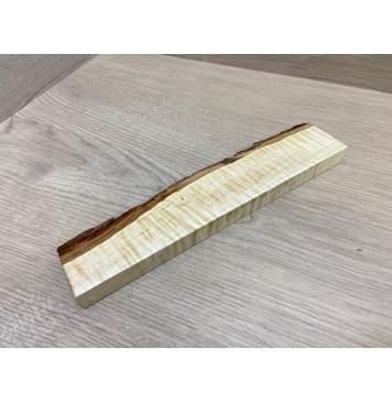 Клён Белый Явор, Волнистый заготовка для бриджа акустической гитары Смешанный ААА Волна ААА 16х24-35х225 мм-1